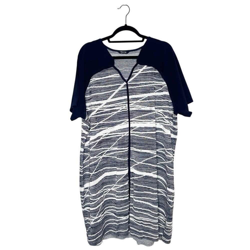 Misook Knit Dress Black White Women's Size 2X?